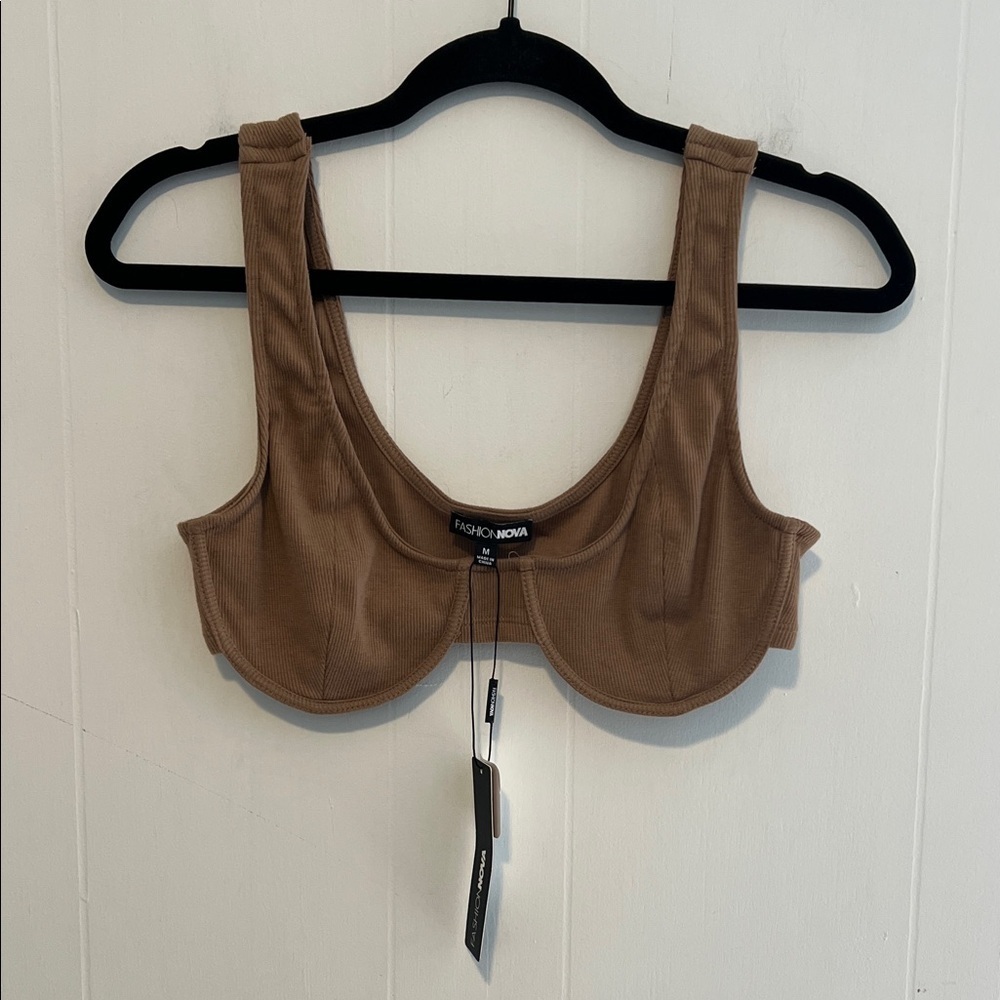 NWT Fashion Nova Tan Crop Top 29
